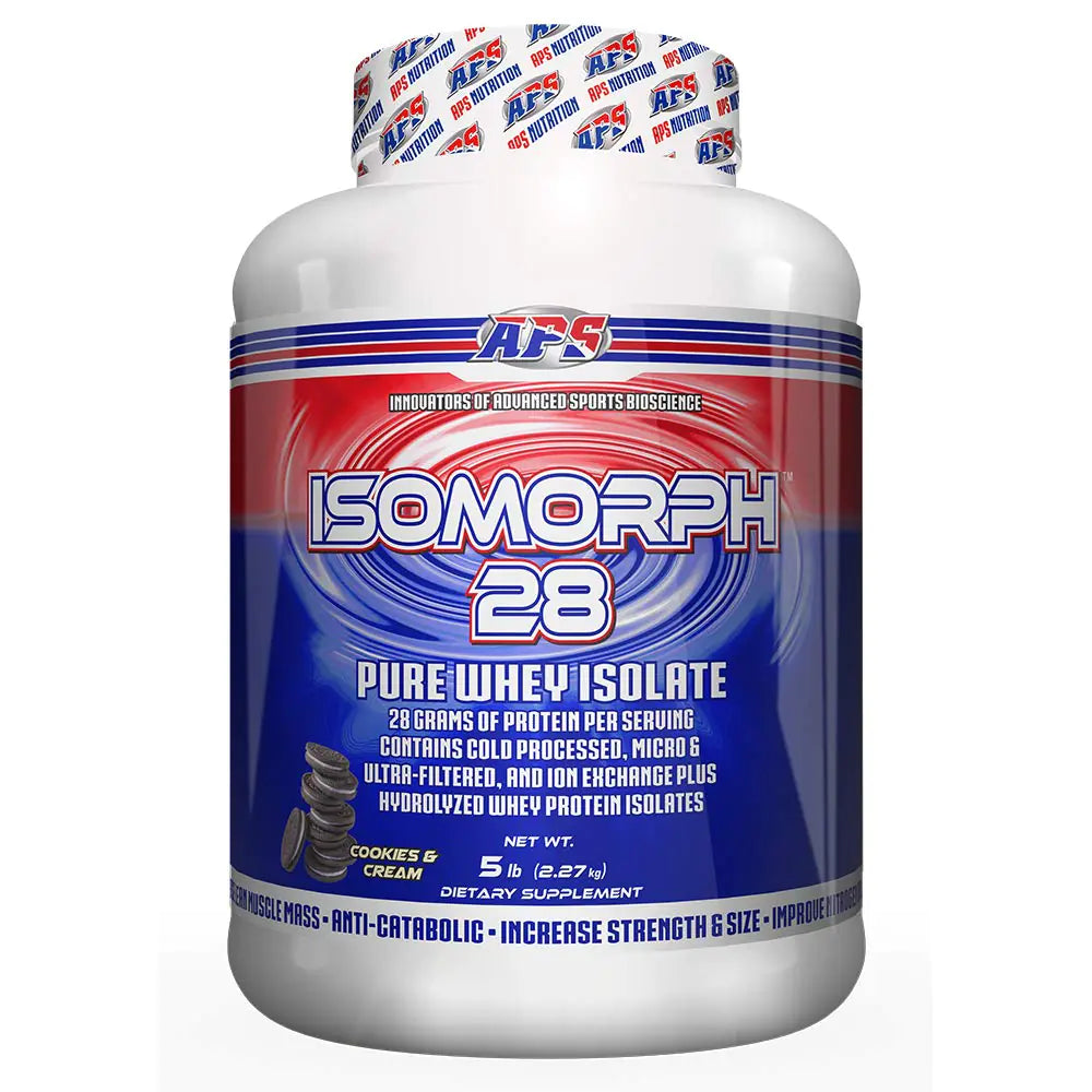 APS Nutrition Isomorph Protein Powder Supplement | Whey Protein Isolate | Ultra- Filtered | 28g Protein | Cookies & Cream 5 Pound (Pack of 1)